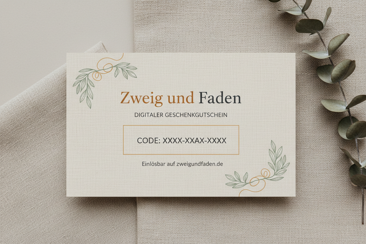 Digitaler Gutschein für jeden Anlass von Zweig und Faden 