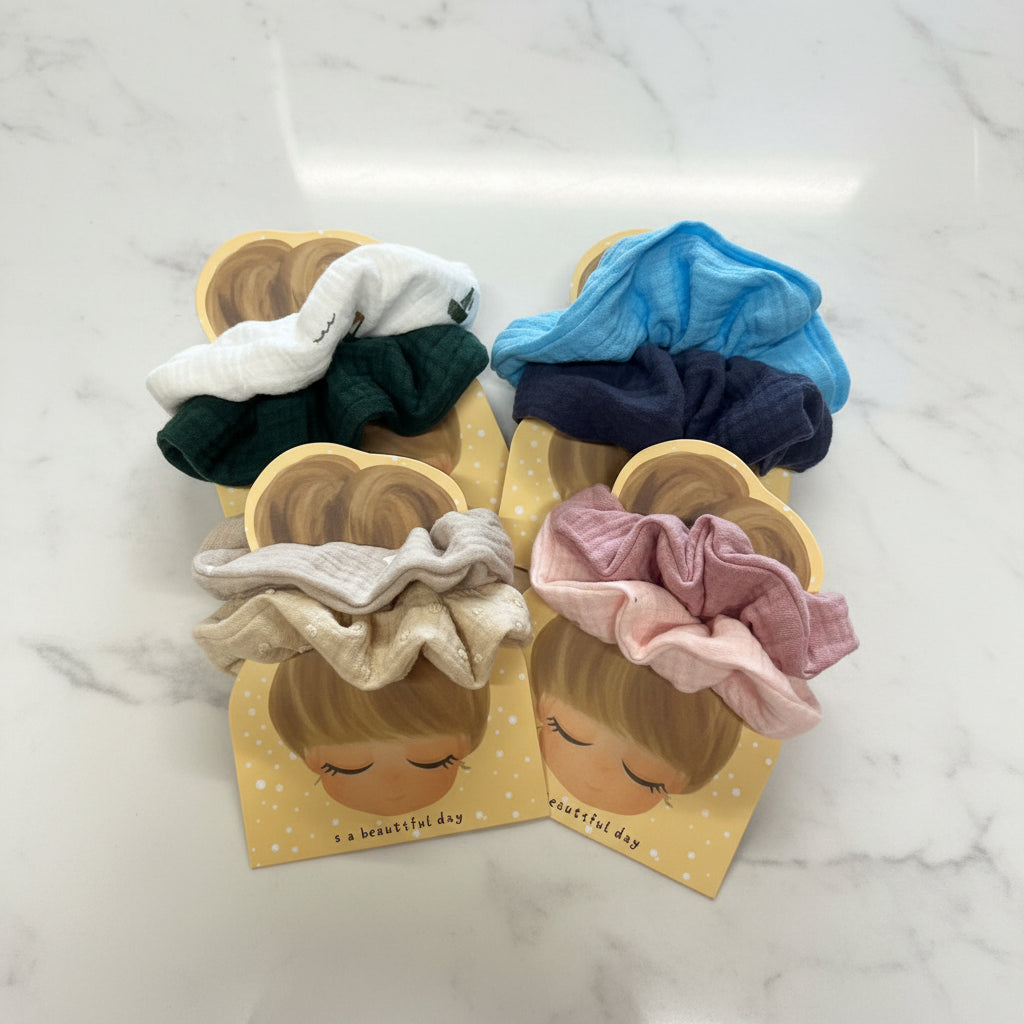 Musselin Scrunchie – Eleganz für dein Haar