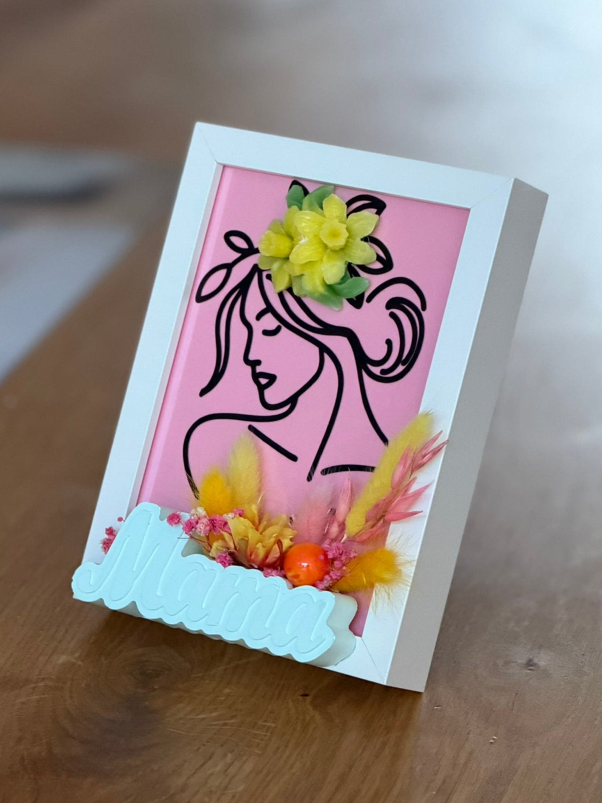 3D-Rahmenbild „Mama“ – Handgefertigte Liebeserklärung