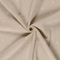Musselin Kissenbezug mit Herzen-Muster in Beige-Weiß – zarter Landhausstil