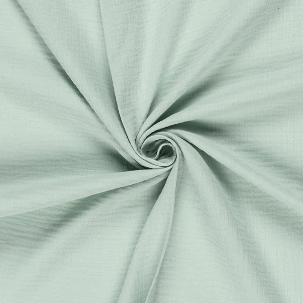 Musselin-Tagesdecke Farbmuster Mint – frischer Farbton aus weichem Musselin