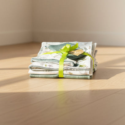Premium Musselin Baby-Set in Safari Look für die Erstausstattung als Geschenk