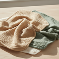 Musselin-Spucktücher 2er Set – Detailansicht, sanft und saugstark für Babys
