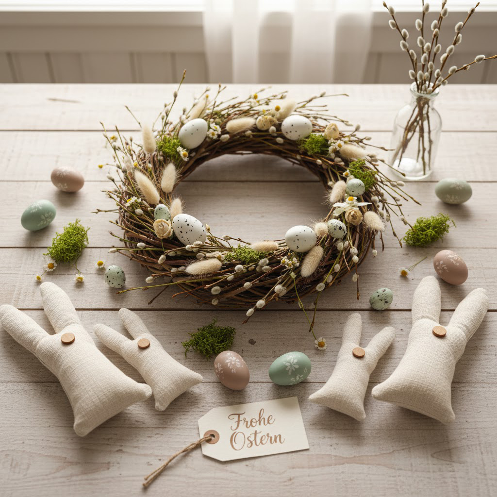 Saisonale Osterdekoration handgefertigt